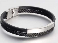 HY Wholesale Leather Bracelets Jewelry Popular Leather Bracelets-HY0133B128