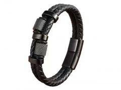 HY Wholesale Leather Bracelets Jewelry Popular Leather Bracelets-HY0130B373