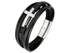 HY Wholesale Leather Bracelets Jewelry Popular Leather Bracelets-HY0136B011