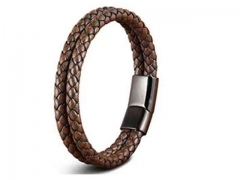 HY Wholesale Leather Bracelets Jewelry Popular Leather Bracelets-HY0130B348
