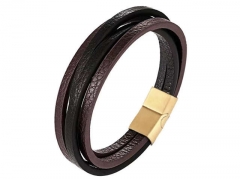 HY Wholesale Leather Bracelets Jewelry Popular Leather Bracelets-HY0136B209