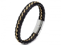 HY Wholesale Leather Bracelets Jewelry Popular Leather Bracelets-HY0130B037