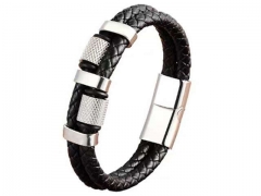 HY Wholesale Leather Bracelets Jewelry Popular Leather Bracelets-HY0130B374