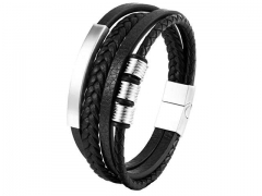 HY Wholesale Leather Bracelets Jewelry Popular Leather Bracelets-HY0133B136