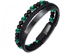 HY Wholesale Leather Bracelets Jewelry Popular Leather Bracelets-HY0136B115