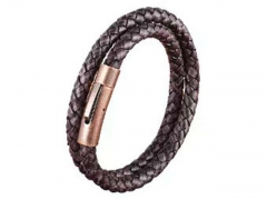 HY Wholesale Leather Bracelets Jewelry Popular Leather Bracelets-HY0130B362