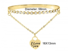 HY Wholesale Bangle Stainless Steel 316L Jewelry Bangle-HY0128B125