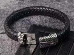 HY Wholesale Leather Bracelets Jewelry Popular Leather Bracelets-HY0133B194