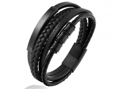 HY Wholesale Leather Bracelets Jewelry Popular Leather Bracelets-HY0136B136