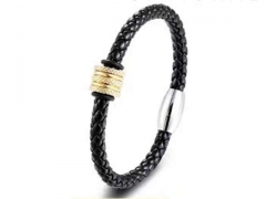 HY Wholesale Leather Bracelets Jewelry Popular Leather Bracelets-HY0130B145