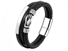 HY Wholesale Leather Bracelets Jewelry Popular Leather Bracelets-HY0133B104
