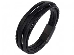 HY Wholesale Leather Bracelets Jewelry Popular Leather Bracelets-HY0136B177