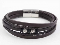 HY Wholesale Leather Bracelets Jewelry Popular Leather Bracelets-HY0129B107