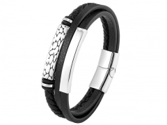 HY Wholesale Leather Bracelets Jewelry Popular Leather Bracelets-HY0120B221