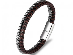 HY Wholesale Leather Bracelets Jewelry Popular Leather Bracelets-HY0135B063