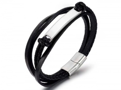 HY Wholesale Leather Bracelets Jewelry Popular Leather Bracelets-HY0132B156