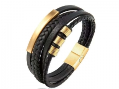 HY Wholesale Leather Bracelets Jewelry Popular Leather Bracelets-HY0136B138