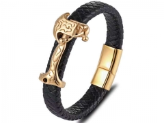 HY Wholesale Leather Bracelets Jewelry Popular Leather Bracelets-HY0135B102