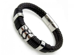HY Wholesale Leather Bracelets Jewelry Popular Leather Bracelets-HY0041B019