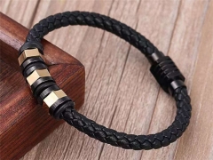 HY Wholesale Leather Bracelets Jewelry Popular Leather Bracelets-HY0137B112