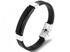 HY Wholesale Leather Bracelets Jewelry Popular Leather Bracelets-HY0130B023