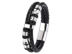 HY Wholesale Leather Bracelets Jewelry Popular Leather Bracelets-HY0120B018