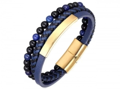 HY Wholesale Leather Bracelets Jewelry Popular Leather Bracelets-HY0136B100