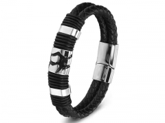 HY Wholesale Leather Bracelets Jewelry Popular Leather Bracelets-HY0130B403