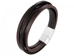 HY Wholesale Leather Bracelets Jewelry Popular Leather Bracelets-HY0136B210