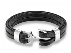 HY Wholesale Leather Bracelets Jewelry Popular Leather Bracelets-HY0135B053