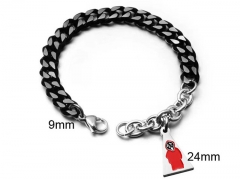 HY Wholesale Bracelets Jewelry 316L Stainless Steel Jewelry Bracelets-HY0132B088