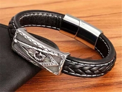 HY Wholesale Leather Bracelets Jewelry Popular Leather Bracelets-HY0130B457