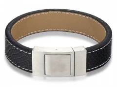 HY Wholesale Leather Bracelets Jewelry Popular Leather Bracelets-HY0130B185