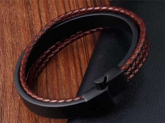 HY Wholesale Leather Bracelets Jewelry Popular Leather Bracelets-HY0133B150