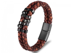 HY Wholesale Leather Bracelets Jewelry Popular Leather Bracelets-HY0135B178