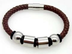 HY Wholesale Leather Bracelets Jewelry Popular Leather Bracelets-HY0041B007