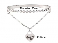 HY Wholesale Bangle Stainless Steel 316L Jewelry Bangle-HY0128B123