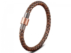 HY Wholesale Leather Bracelets Jewelry Popular Leather Bracelets-HY0130B161
