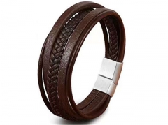 HY Wholesale Leather Bracelets Jewelry Popular Leather Bracelets-HY0130B440