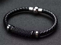 HY Wholesale Leather Bracelets Jewelry Popular Leather Bracelets-HY0120B225