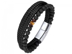HY Wholesale Leather Bracelets Jewelry Popular Leather Bracelets-HY0136B153