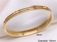 HY Wholesale Bangle Stainless Steel 316L Jewelry Bangle-HY0122B481