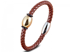 HY Wholesale Leather Bracelets Jewelry Popular Leather Bracelets-HY0130B136