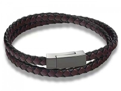 HY Wholesale Leather Bracelets Jewelry Popular Leather Bracelets-HY0130B412