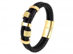 HY Wholesale Leather Bracelets Jewelry Popular Leather Bracelets-HY0133B023