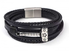 HY Wholesale Leather Bracelets Jewelry Popular Leather Bracelets-HY0137B104