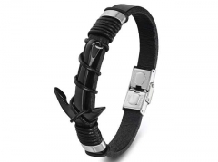HY Wholesale Leather Bracelets Jewelry Popular Leather Bracelets-HY0130B459