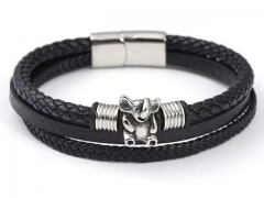 HY Wholesale Leather Bracelets Jewelry Popular Leather Bracelets-HY0137B062