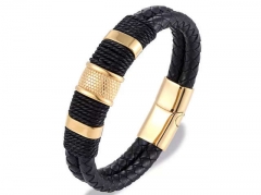 HY Wholesale Leather Bracelets Jewelry Popular Leather Bracelets-HY0135B087