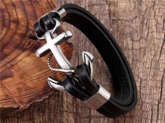 HY Wholesale Leather Bracelets Jewelry Popular Leather Bracelets-HY0137B053